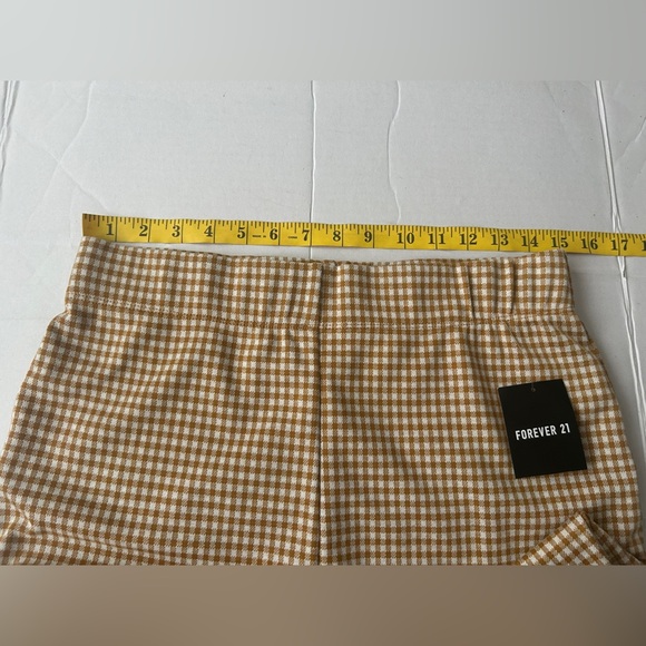 F21 Women’s Gingham Print Leggings size Large - Picture 6 of 8